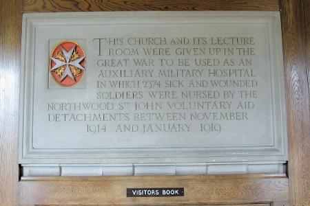 Stone Plaque at St John's United Reform Church