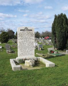 The Gramophone Company Memorial Stone at Cherry Lane Cemetery