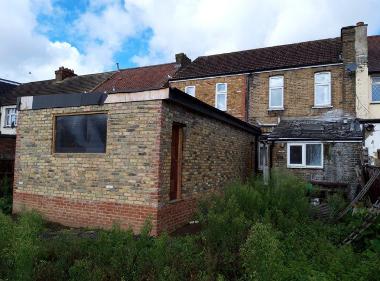 Large rear extension at 40 Cranmer Road, Hayes, was built without planning permission.
