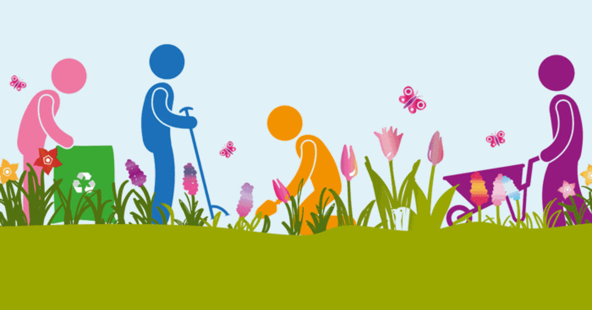 litter picking clipart