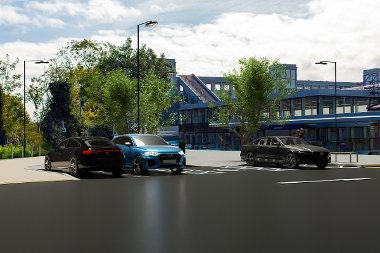 Artist's impression of new parking area at West Drayton Station
