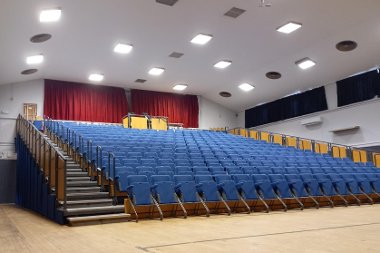 Seating within Winston Churchill Theatre auditorium.