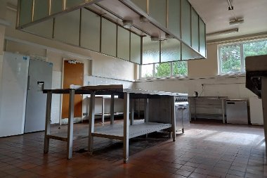 Large kitchen at Winston Churchill Theatre