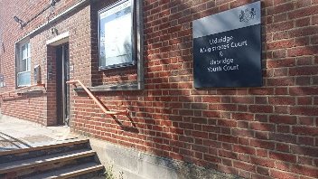 Sign outside Uxbridge Magistrates' court