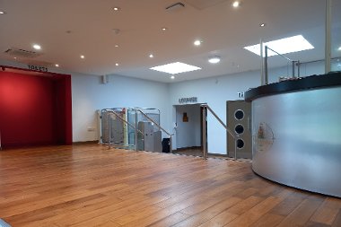 The Winston Churchill Theatre foyer, with access to the lounge, theatre and toilets.