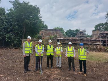 Cllr Eddie Lavery and Cllr Jonathan Bianco attend a spade in the ground ceremony to mark the start of the Cranford Park restoration